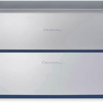 Caraway Non-Stick Ceramic Baking Sheet Duo - Naturally Slick Ceramic Coating - Non-Toxic, PTFE & PFOA Free - 18 x 13" Large & 15 x 10" Medium - Navy