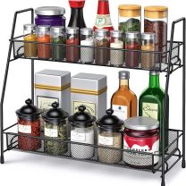 Spice Rack Organizer for Cabinet, Bathroom Organizer Countertop, Bathroom Counter Organizer, Kitchen Countertop Organizer, Bathroom Vanity Organizer